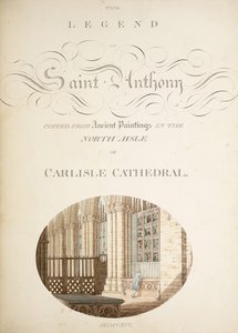 Bayan New Coll 380, f32r. Robert Carlile tarafından çizilmiş Saint Mary, Carlisle Katedral Kilisesi